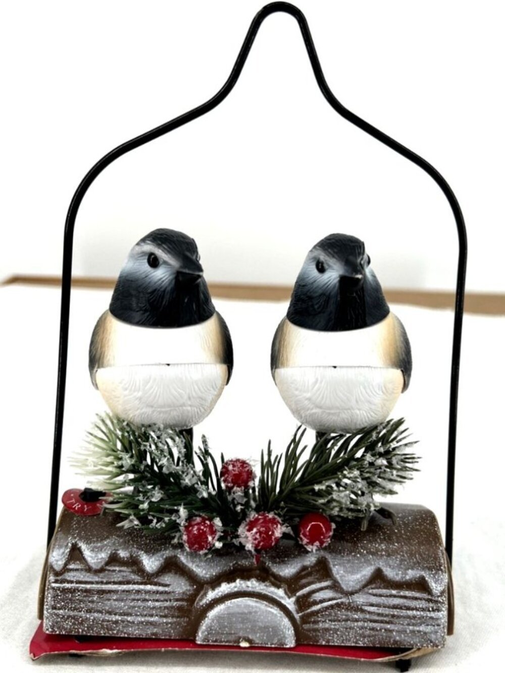 Singing Birds On Yule Log We Wish You A Merry Christmas Works